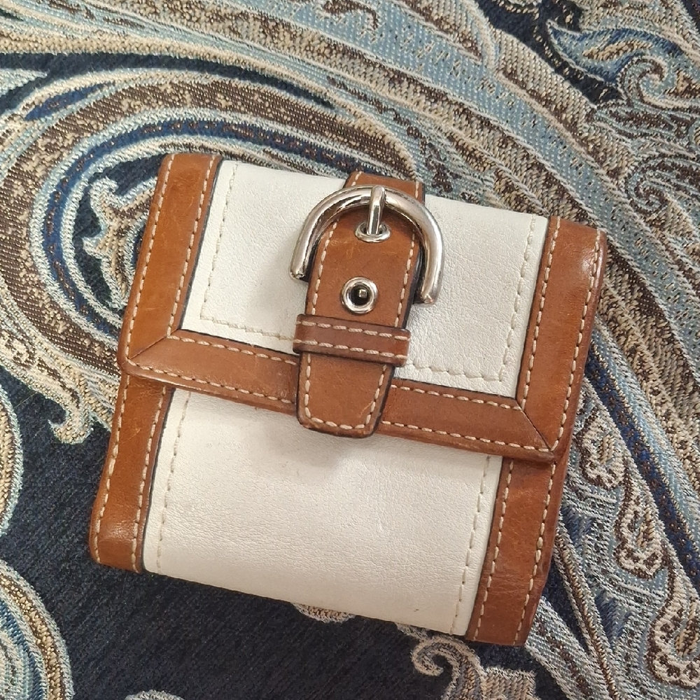 COPY - Coach Soho Bone White and Tan Wallet